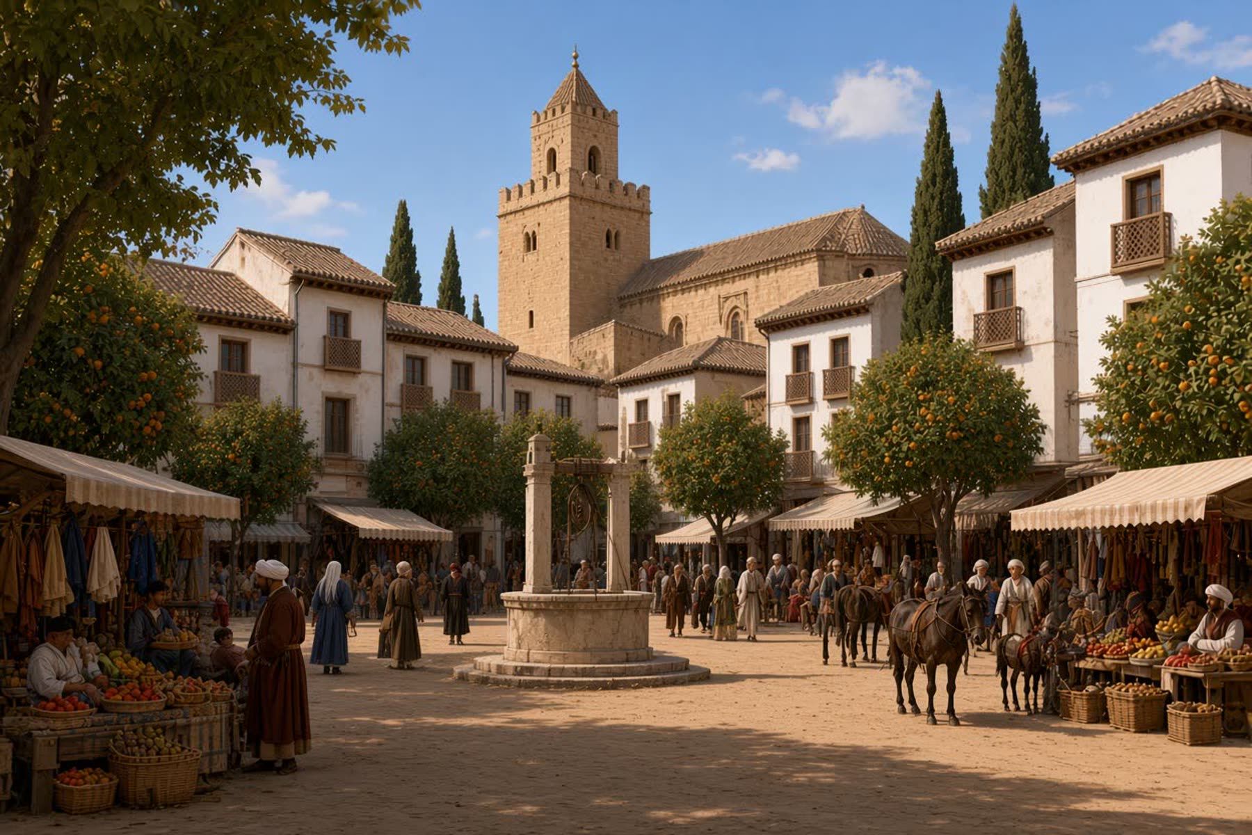 Recreación de Bib-Rambla en 1490